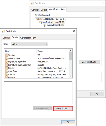Using External Certificate Authorities to sign your TAK Server