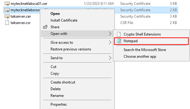 Using External Certificate Authorities to sign your TAK Server