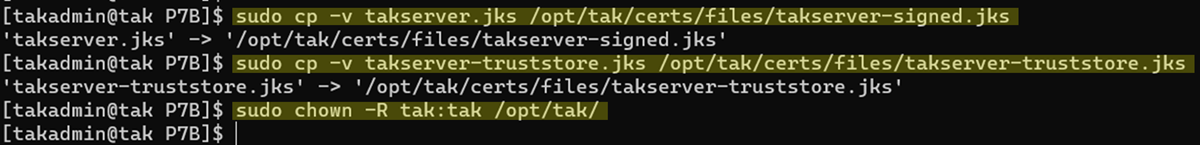 Using External Certificate Authorities to sign your TAK Server